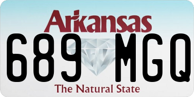 AR license plate 689MGQ