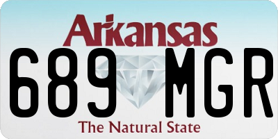 AR license plate 689MGR