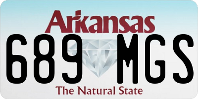 AR license plate 689MGS