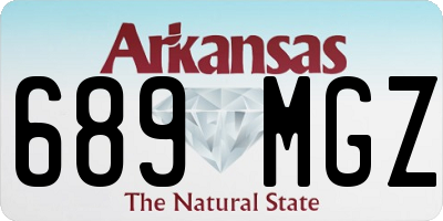 AR license plate 689MGZ