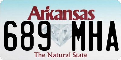 AR license plate 689MHA