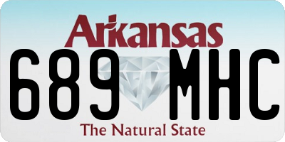 AR license plate 689MHC