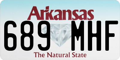 AR license plate 689MHF