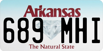 AR license plate 689MHI