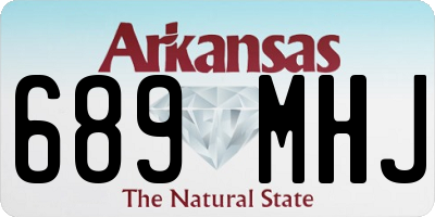 AR license plate 689MHJ