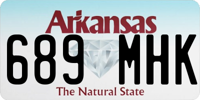 AR license plate 689MHK