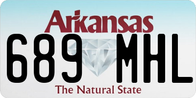 AR license plate 689MHL