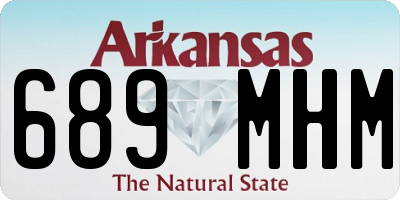 AR license plate 689MHM