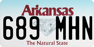 AR license plate 689MHN