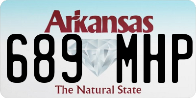 AR license plate 689MHP