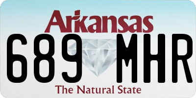AR license plate 689MHR
