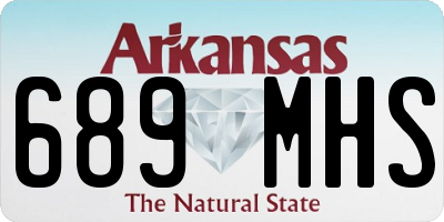 AR license plate 689MHS