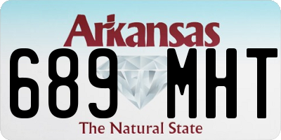 AR license plate 689MHT