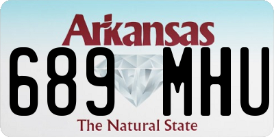 AR license plate 689MHU