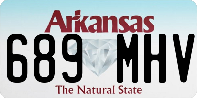 AR license plate 689MHV
