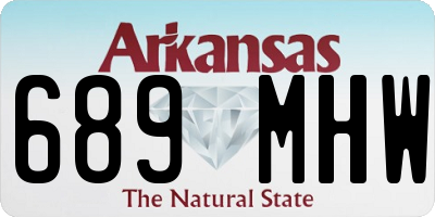 AR license plate 689MHW