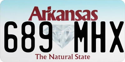 AR license plate 689MHX