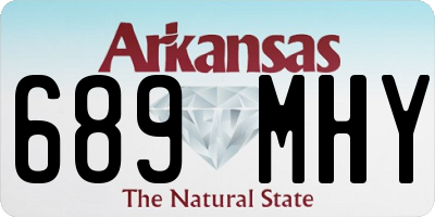 AR license plate 689MHY
