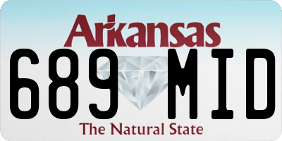 AR license plate 689MID