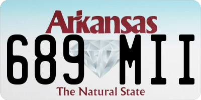 AR license plate 689MII