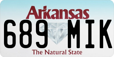 AR license plate 689MIK