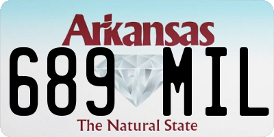 AR license plate 689MIL