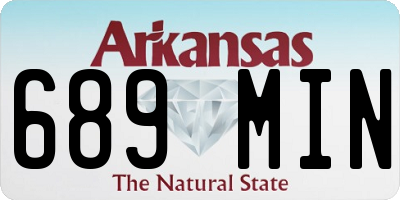 AR license plate 689MIN