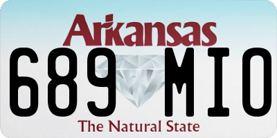 AR license plate 689MIO