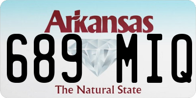AR license plate 689MIQ