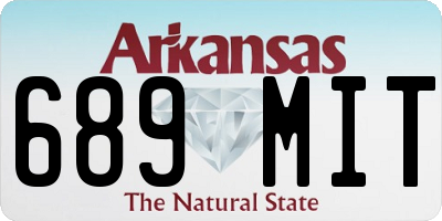 AR license plate 689MIT