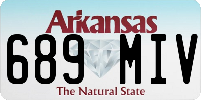AR license plate 689MIV