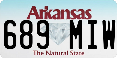 AR license plate 689MIW