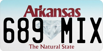 AR license plate 689MIX