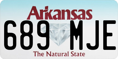 AR license plate 689MJE