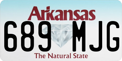 AR license plate 689MJG
