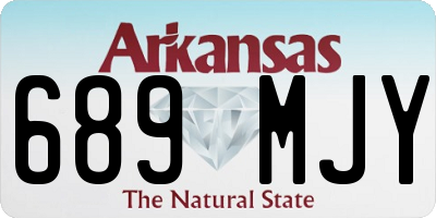 AR license plate 689MJY