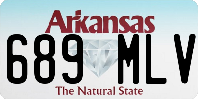 AR license plate 689MLV