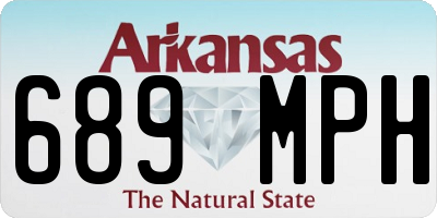 AR license plate 689MPH