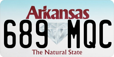 AR license plate 689MQC