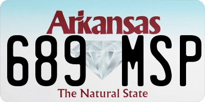 AR license plate 689MSP