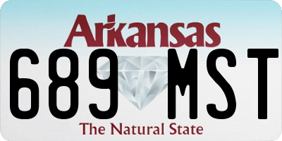AR license plate 689MST