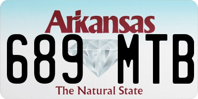AR license plate 689MTB