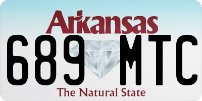 AR license plate 689MTC