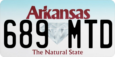 AR license plate 689MTD