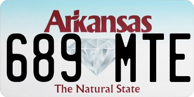 AR license plate 689MTE
