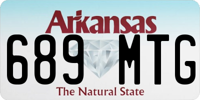 AR license plate 689MTG