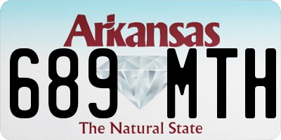 AR license plate 689MTH