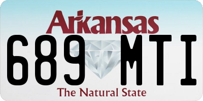 AR license plate 689MTI