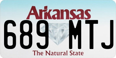 AR license plate 689MTJ