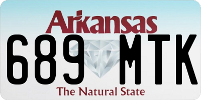 AR license plate 689MTK